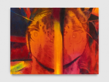 Nana Wolke, 00:23:40,000 - -> 00:38:35,917(Alles Gucci), 2026Oil and construction sand on linen, 72 x 96 inches / 183 x 243.8 cm